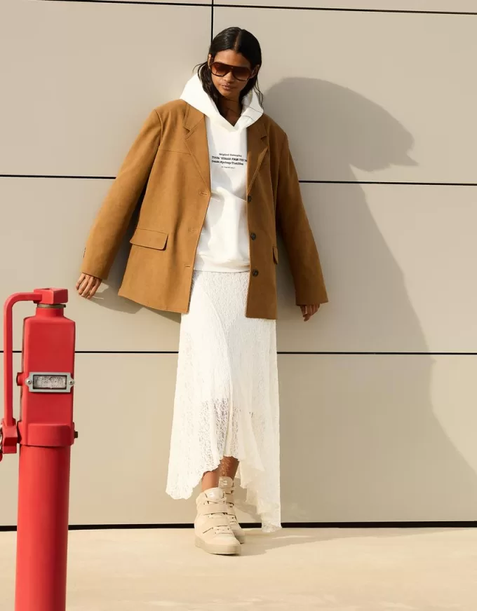 Faux suede blazer Faux suede blazer