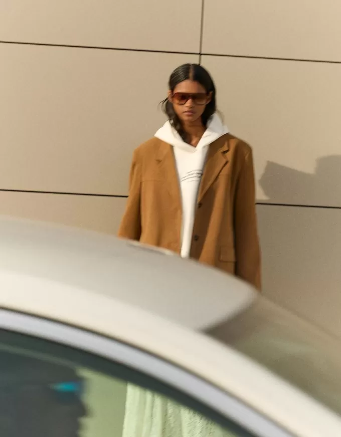 Faux suede blazer Faux suede blazer