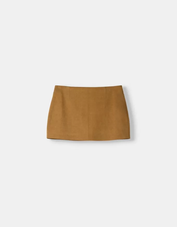 Faux suede mini skirt Faux suede mini skirt