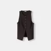 Fitted buttoned vest Fitted buttoned vest