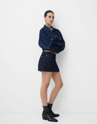 Fitted high-heel cowboy ankle boots