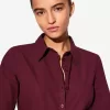 Fitted shirt with flared sleeves Fitted shirt with flared sleeves