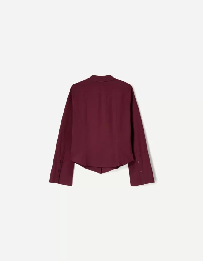 Fitted shirt with flared sleeves Fitted shirt with flared sleeves