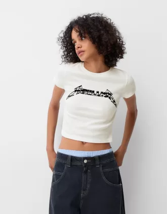 Fitted short sleeve Metallica T-shirt