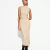 Fitted textured midi dress Fitted textured midi dress