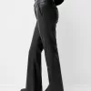 Flared faux leather pants Flared faux leather pants