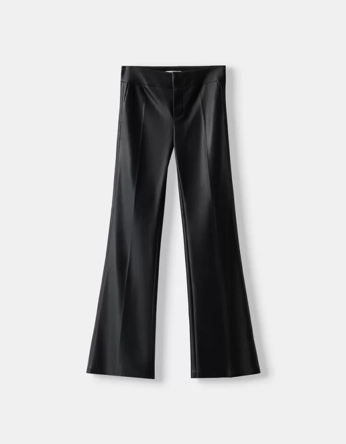 Flared faux leather pants Flared faux leather pants