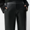 Flared faux leather pants Flared faux leather pants