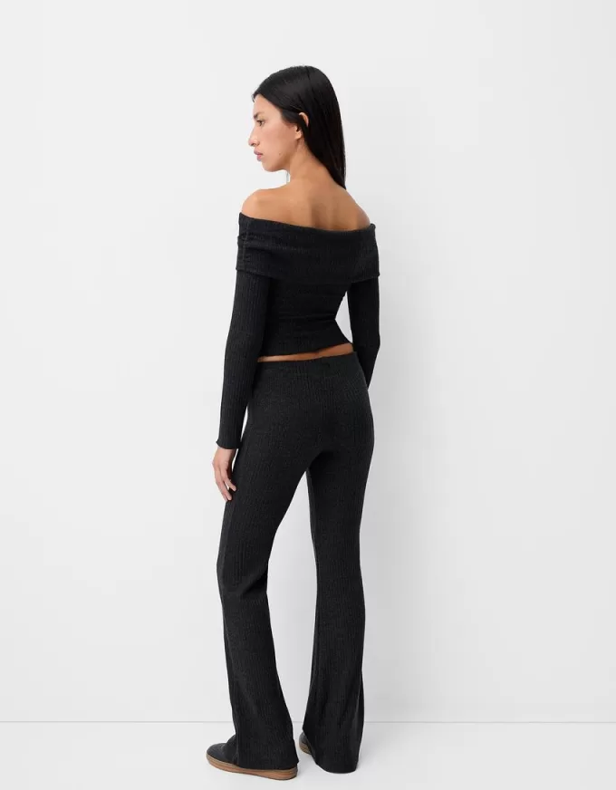 Flared ribbed culottes Flared ribbed culottes