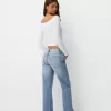 Flared split-hem jeans Flared split-hem jeans