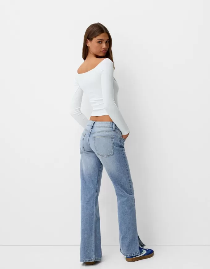 Flared split-hem jeans Flared split-hem jeans