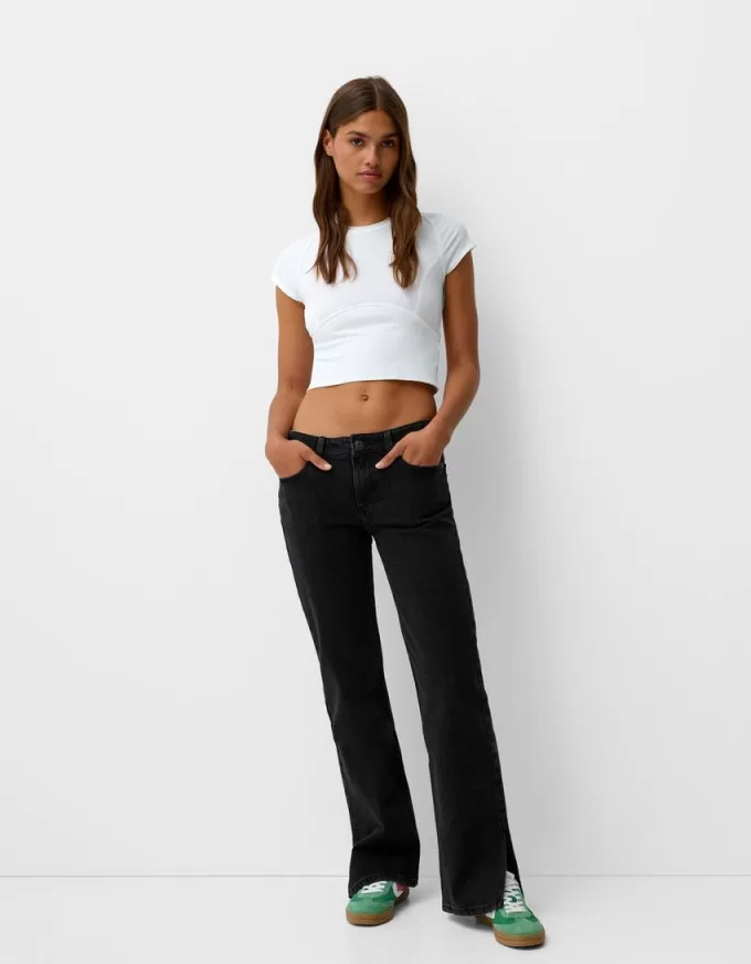 Flared split-hem jeans Flared split-hem jeans