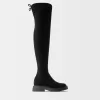 Flat fitted knee-high boots Flat fitted knee-high boots