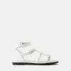 Flat sandals with ring details Flat sandals with ring details