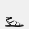 Flat sandals with ring details Flat sandals with ring details