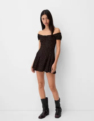 Floral print mini dress