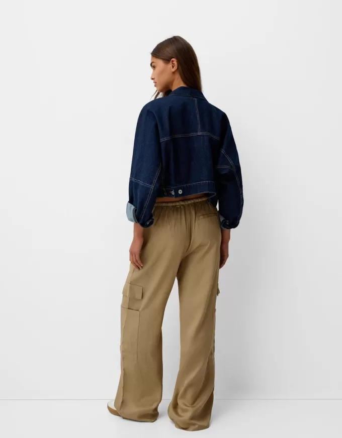Flowing pants with side pocket Flowing pants with side pocket