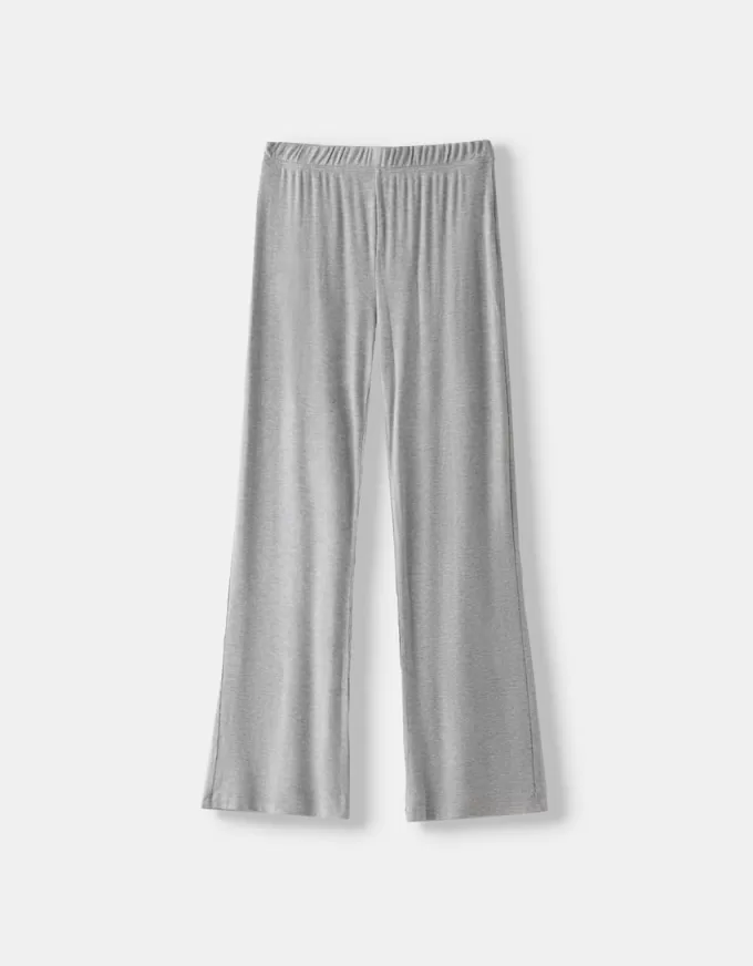 Flowing ribbed pants Flowing ribbed pants