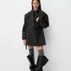 Generation Bershka coat with eyelets Generation Bershka coat with eyelets