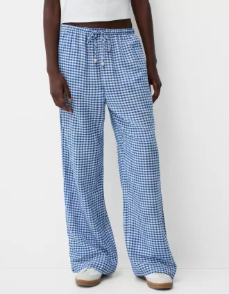 Gingham check pants