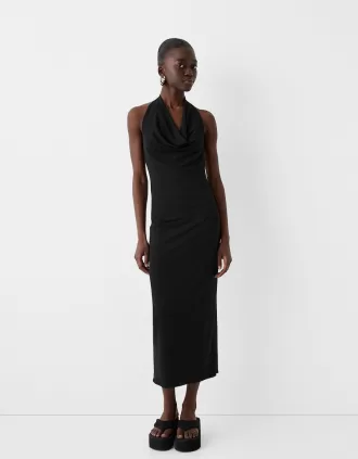 Halter neck maxi dress