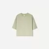 Heavy cotton boxy fit short sleeve T-shirt