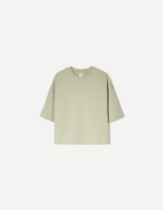 Heavy cotton boxy fit short sleeve T-shirt