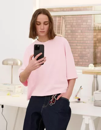 Heavy cotton boxy fit short sleeve T-shirt