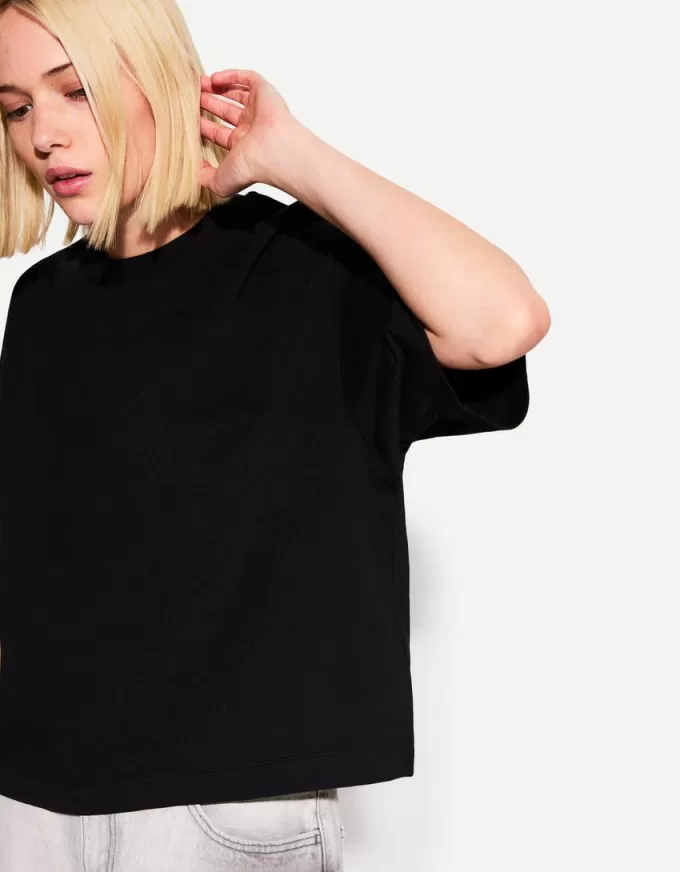 Heavy cotton boxy fit short sleeve T-shirt