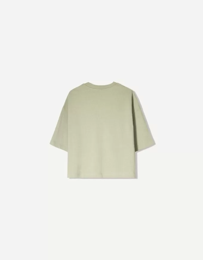 Heavy cotton boxy fit short sleeve T-shirt