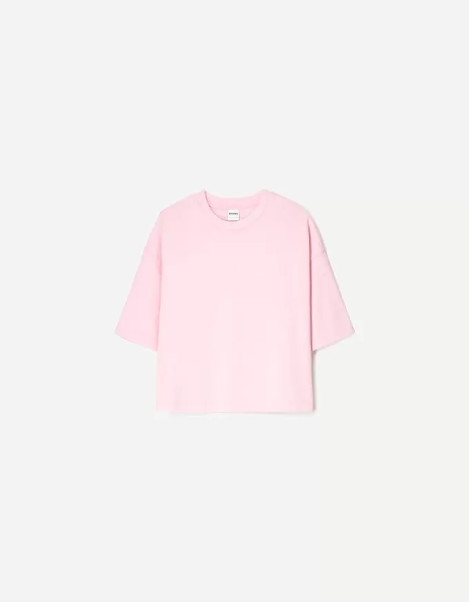 Heavy cotton boxy fit short sleeve T-shirt