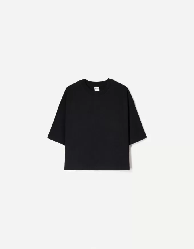 Heavy cotton boxy fit short sleeve T-shirt