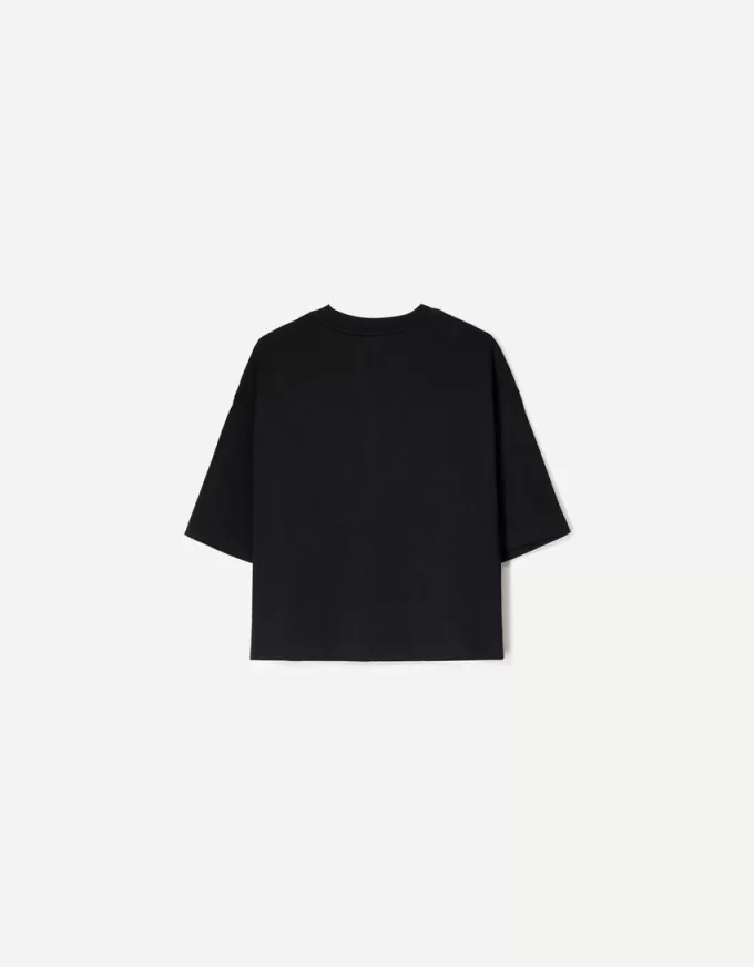 Heavy cotton boxy fit short sleeve T-shirt