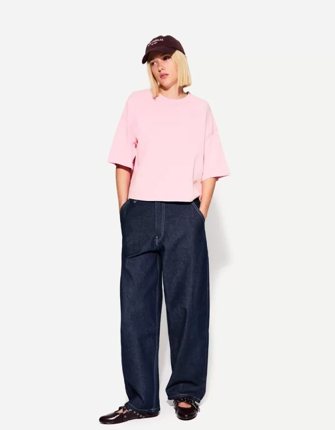 Heavy cotton boxy fit short sleeve T-shirt