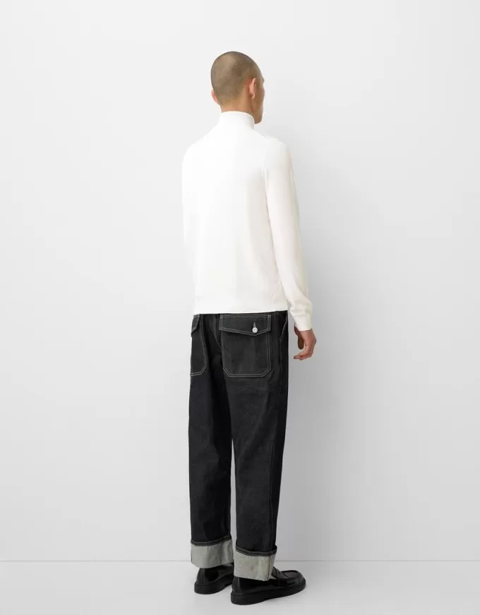 High neck knit sweater High neck knit sweater