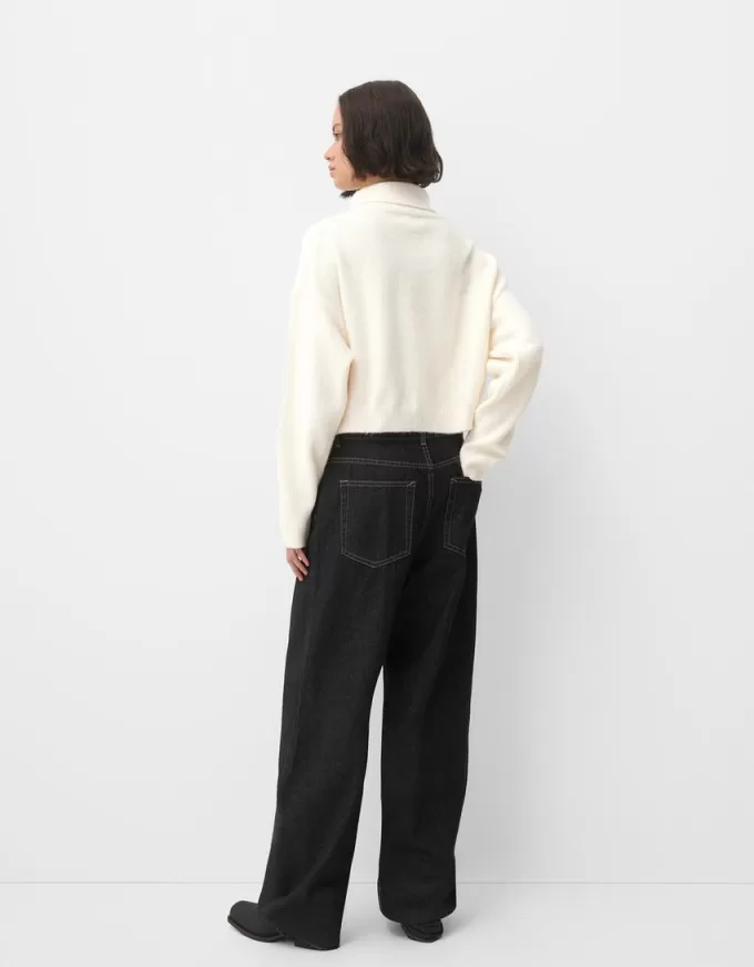 High neck sweater with wide sleeves High neck sweater with wide sleeves