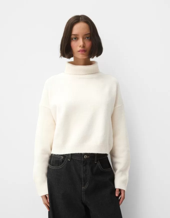 High neck sweater with wide sleeves High neck sweater with wide sleeves