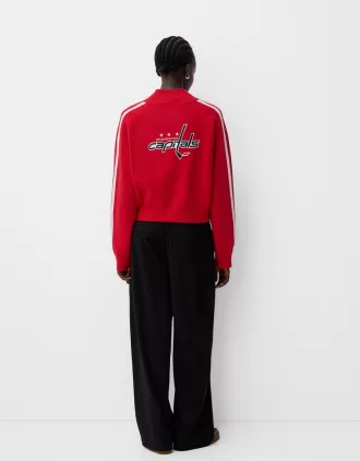 High neck zip-up NHL sweatshirt