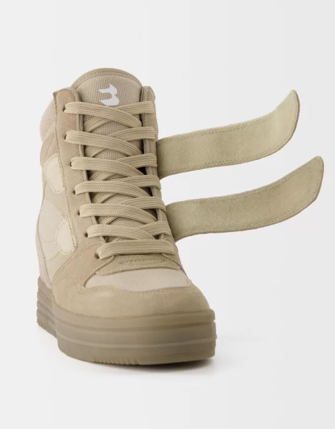High-top sneakers with inner wedge High-top sneakers with inner wedge