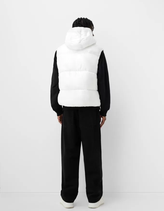 Hooded puffer vest