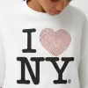 I Love New York mid-length sleeve T-shirt