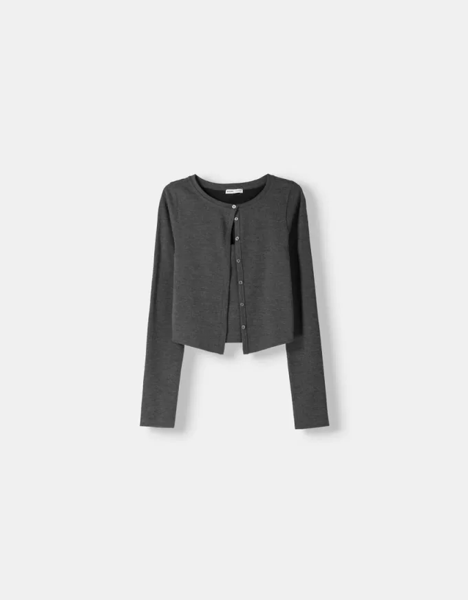 Jacket with top and buttons Jacket with top and buttons