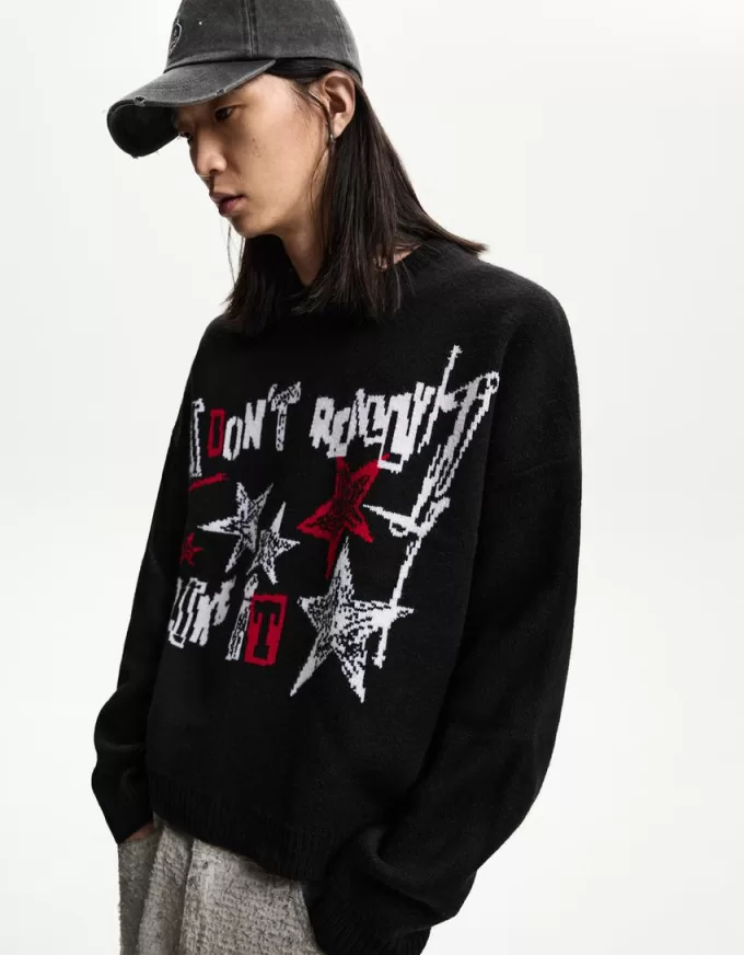 Jacquard boxy-fit sweater Jacquard boxy-fit sweater