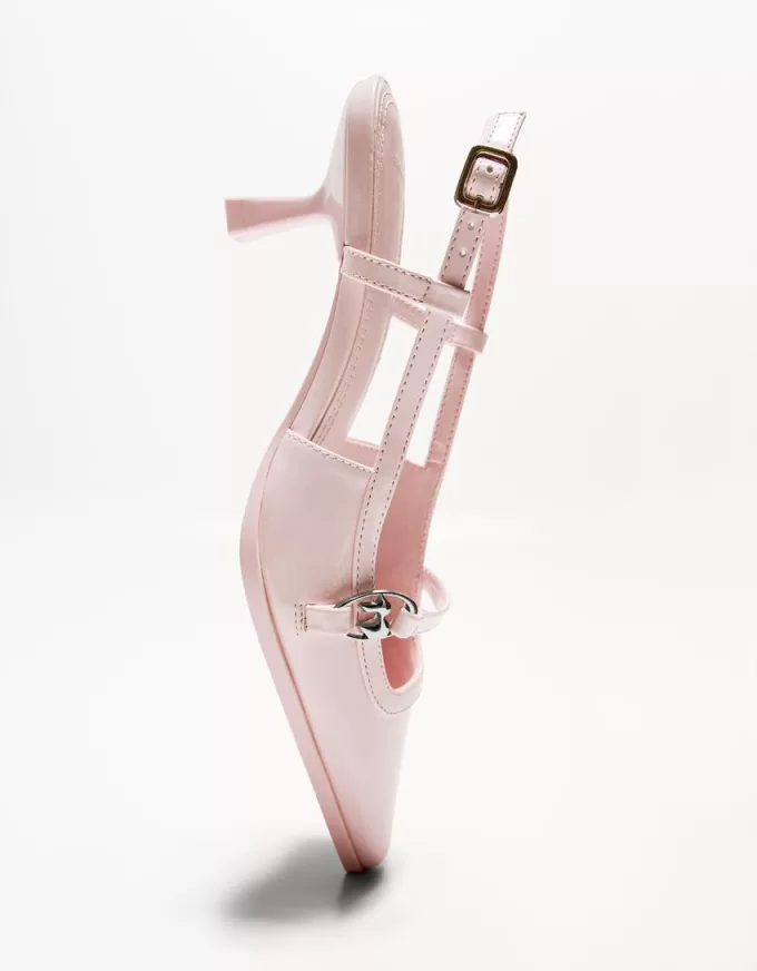 Kitten-heel shoes with buckle Kitten-heel shoes with buckle