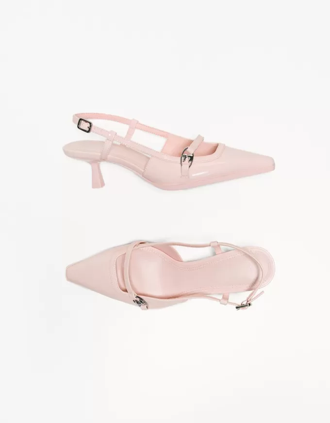 Kitten-heel shoes with buckle Kitten-heel shoes with buckle