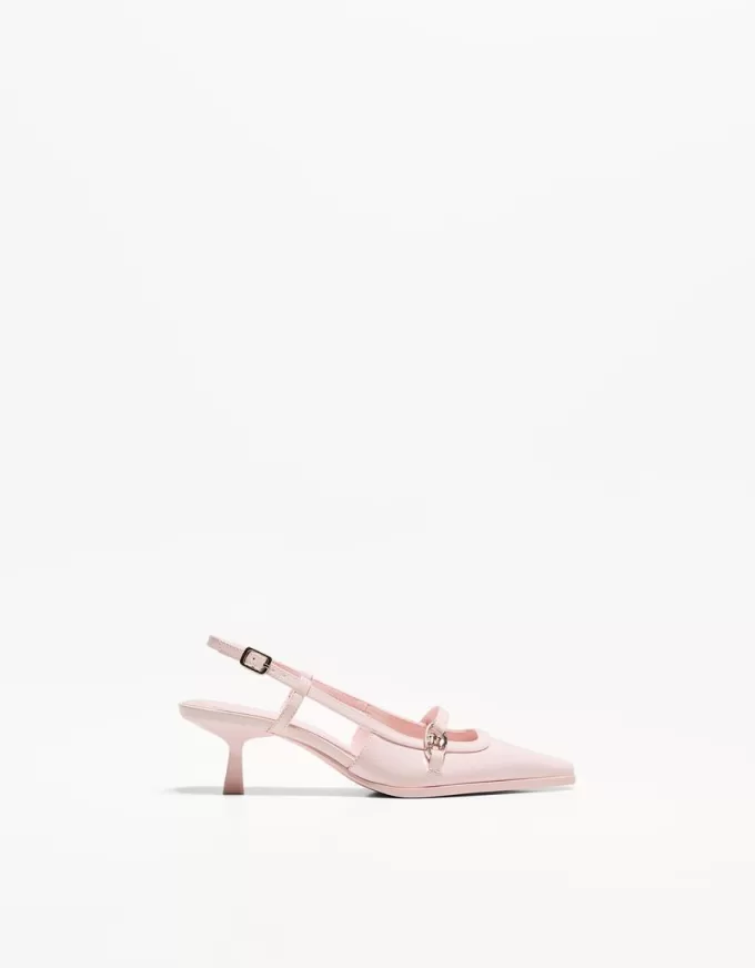 Kitten-heel shoes with buckle Kitten-heel shoes with buckle