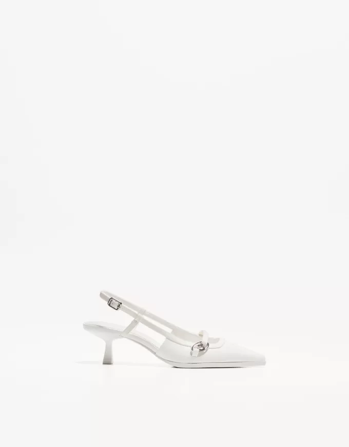 Kitten-heel shoes with buckle Kitten-heel shoes with buckle