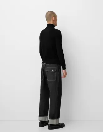 Knit turtleneck sweater