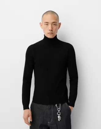 Knit turtleneck sweater