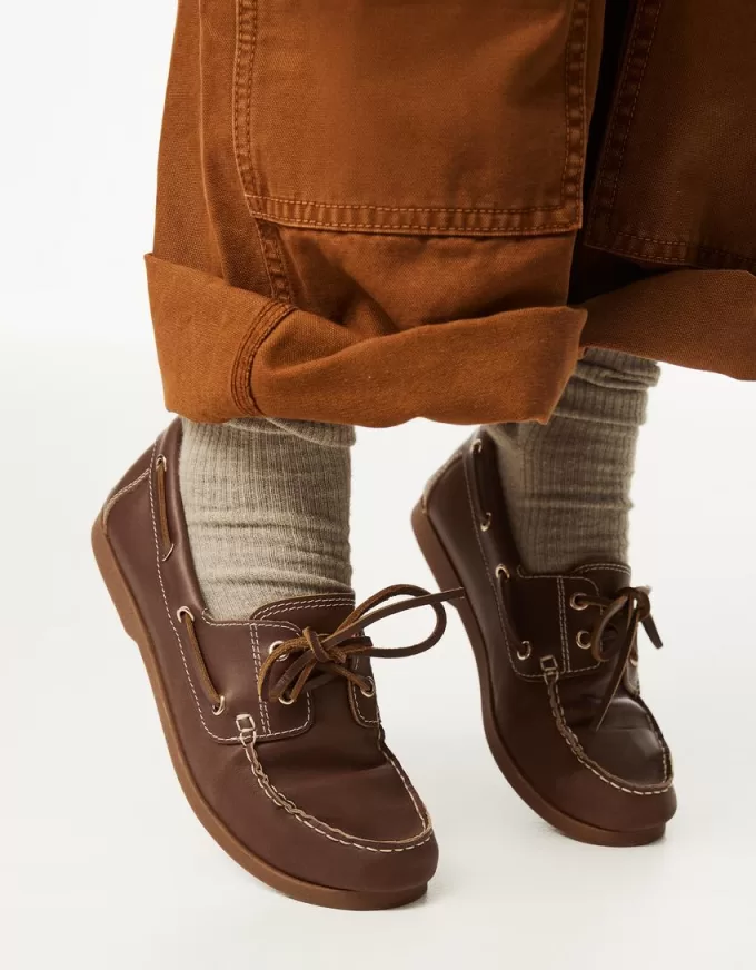 LEATHER deck shoes LEATHER deck shoes